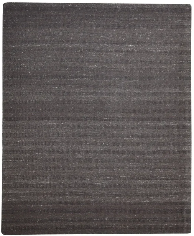 Sapphire Hand Woven Brown Wool Rug 8′ X 10′ Modern Scandinavian Solid