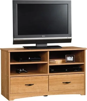 Sauder Beginnings 46″ TV Stand Highland Oak