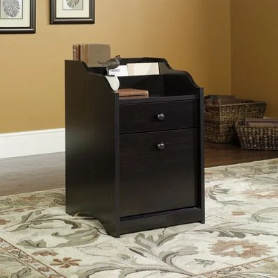 Sauder Edge Water File Cabinet Estate Black