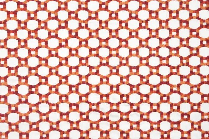 Scalamandre HN 000442014 RED ISLAND TRELLIS Fabric