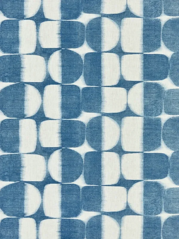 Scalamandre SC 000316636 BLUEPRINT RIFT LINEN PRINT Fabric