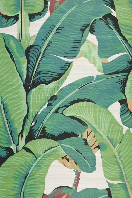 Scalamandre WHN000144001M SILVER GRAY HINSON PALM – GRASSCLOTH WALLPAPER