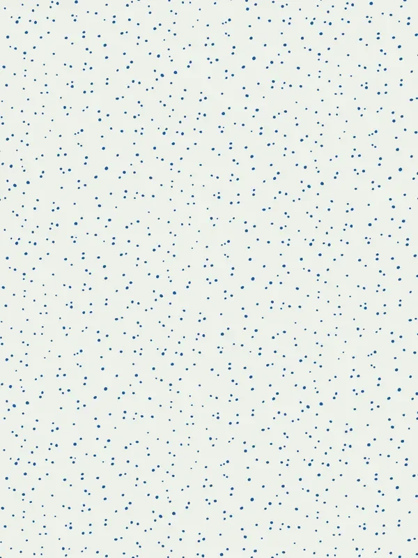 Scalamandre WHN000BP1008 BLUE ON WHITE VAN WALLPAPER