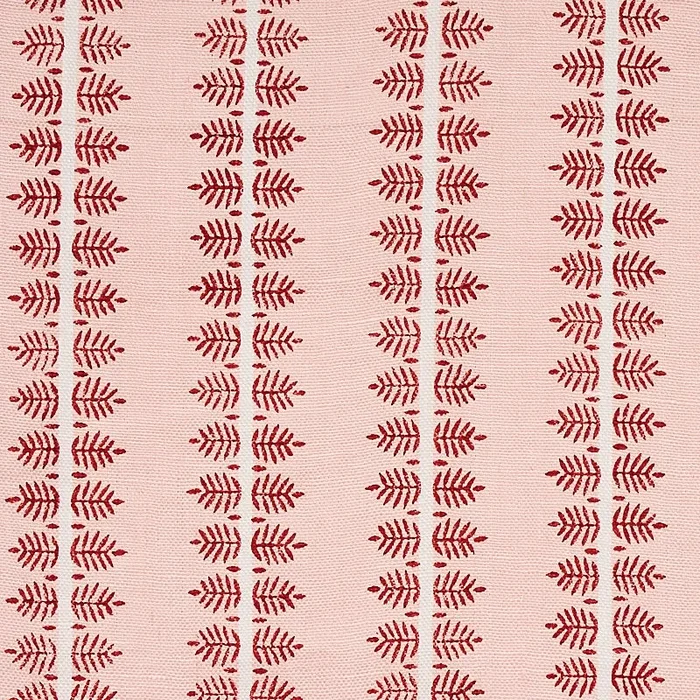 Schumacher Alva Hand Block Print Blush Fabric
