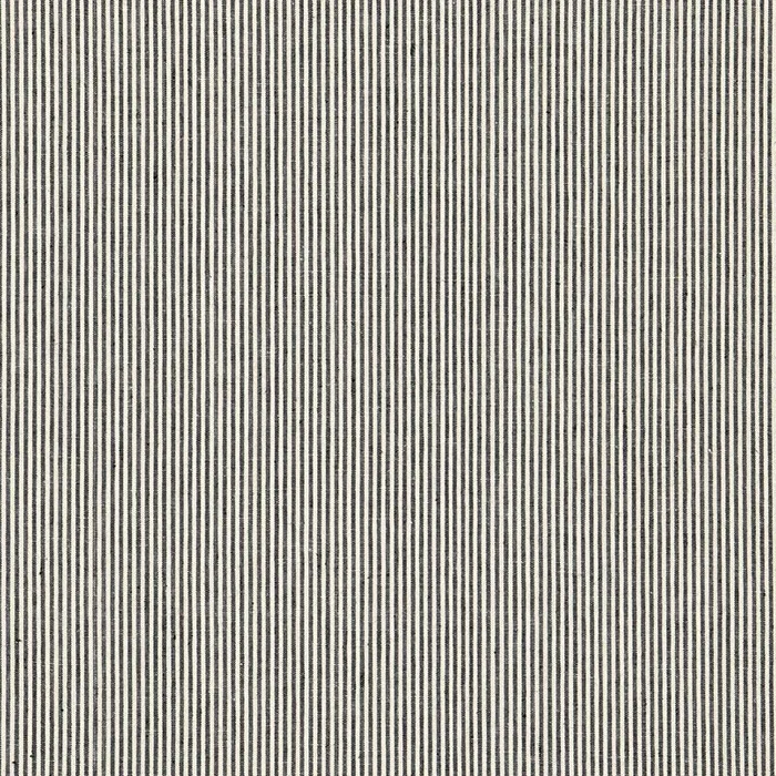 Schumacher Wesley Ticking Stripe Ebony Fabric
