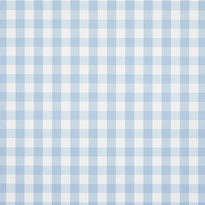 Schumacher Willa Check Small Chambray Wallpaper