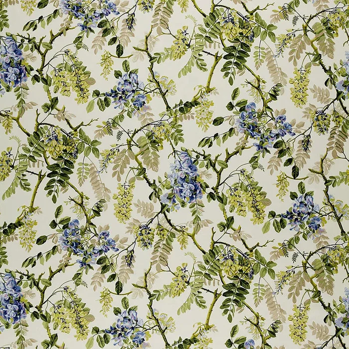 Schumacher Wisteria Vine Periwinkle Fabric