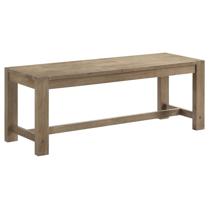 Scottsdale – Wood Trestle Base Dining Bench – Washed Brown