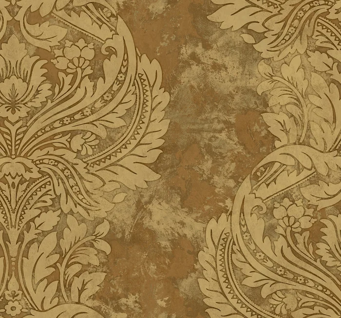 Seabrook Designs Avant Garde Newton Damask Damask Transitional Tan Matte – AV51306