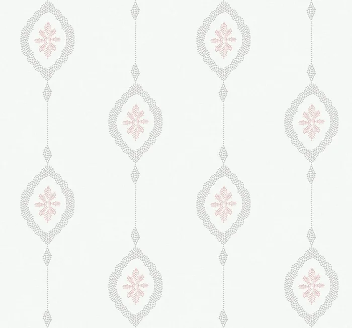 Seabrook Designs Beach House Sand Dollar Stripe Geometric Coastal Pink Matte – MB30501