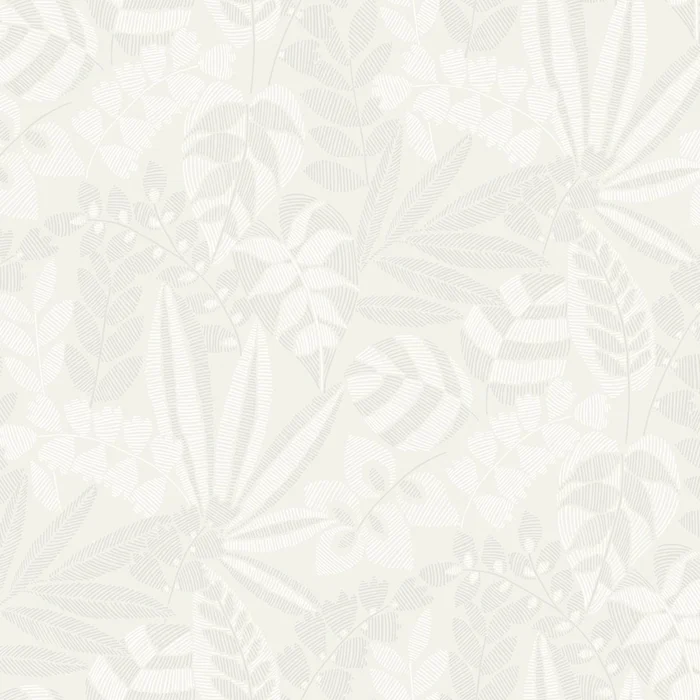 Seabrook Designs Boho Rhapsody Botanica Striped Leaves Botanical Bohemian Grey Matte – RY30600