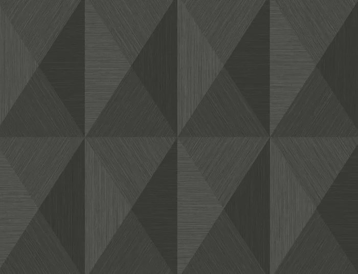 Seabrook Designs Even More Textures Pinnacle Geometric Contemporary Grey Matte – TS81606
