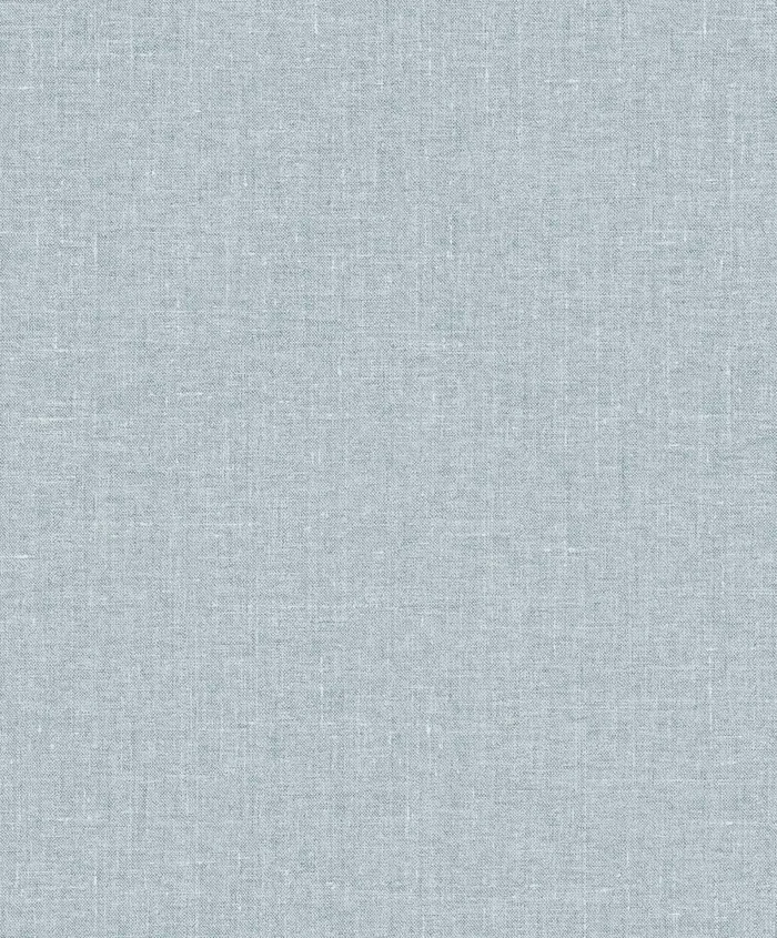 Seabrook Designs White Heron Abington Faux Linen Linen Contemporary Blue Matte – EW10102
