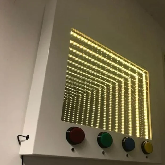 Sensory Interactive LED Infinity Panel + Built In Buttons 600 x 600mm