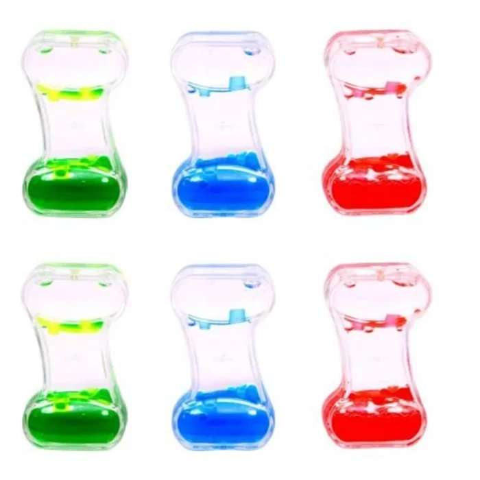 Sensory Liquid Mini Jump Bean Timers x Pkt 6