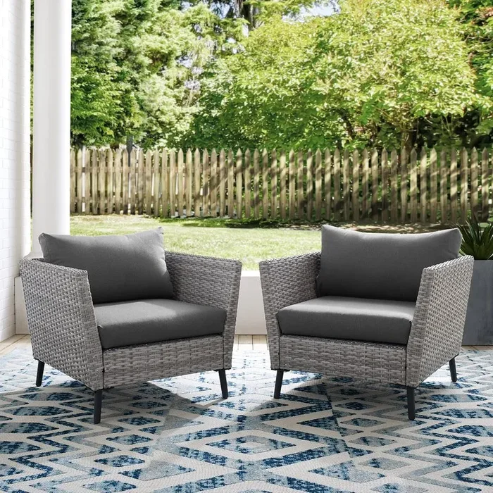 Set of 2 – Theodora Patio Chairs with Cushions (#456)