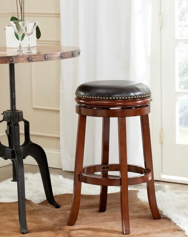 (Set of 2) Biagio 29″ Bicast Leather Barstool CG247