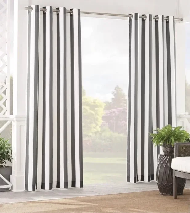 (Set of 3) Sun N Shade Solstice Striped Room Darkening Grommet Single Curtain Panel CG1993