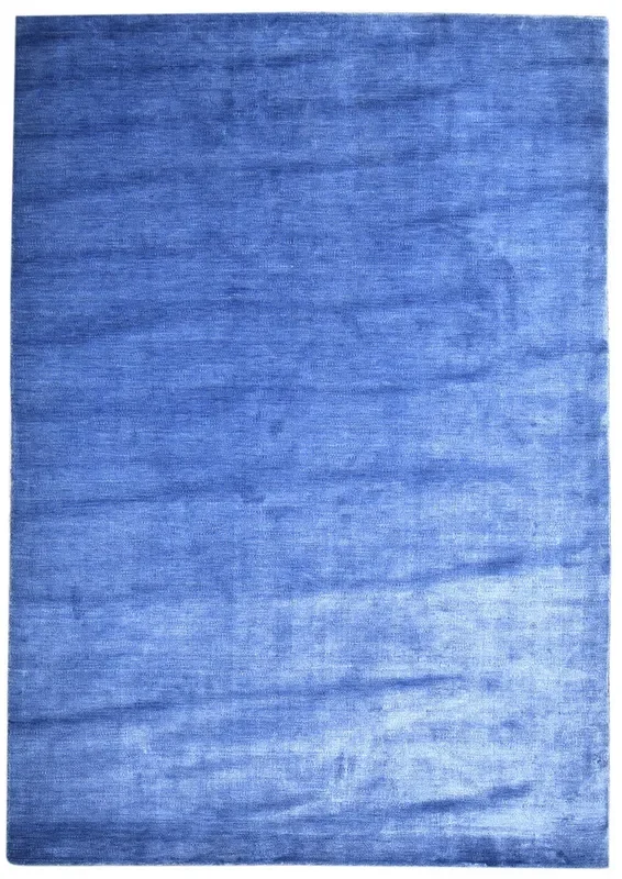 Shannon 5′ X 8′ Rug Wool / Silk Blue Modern Handloom Bohemian Solid