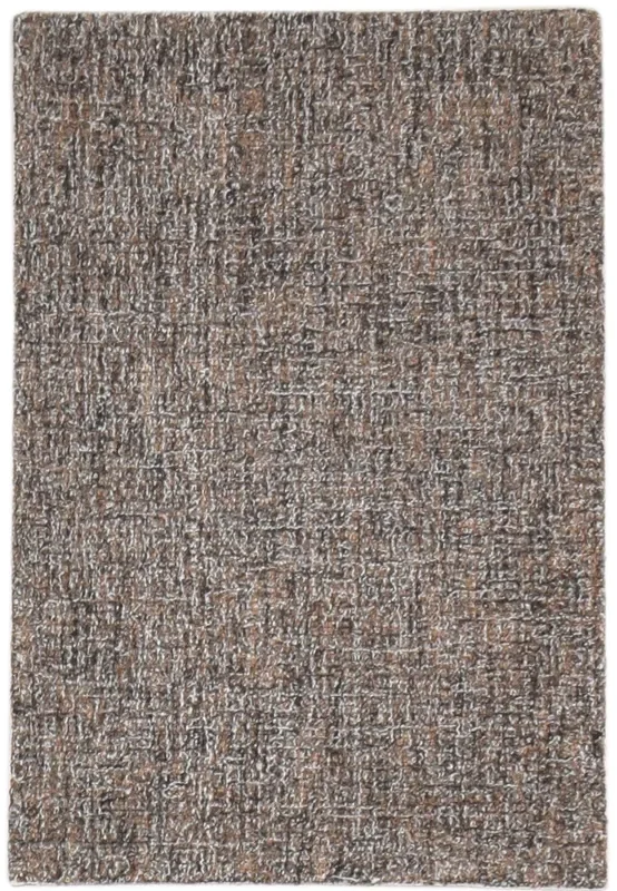 Shayna Hand Tufted Brown Wool Rug 2′ X 3′ Modern Scandinavian Solid