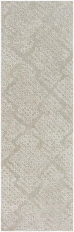 Shibori SHB-8004 8ft Runner Handmade Faux Silk Runner Rug