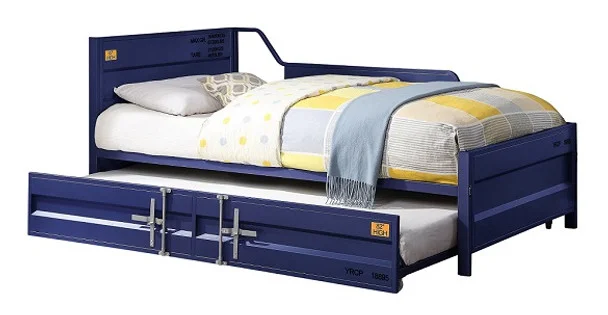 Shipping Container Twin Size Blue Metal Daybed