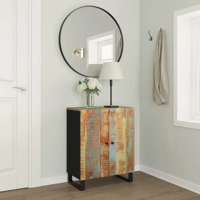 Sideboard 60X33X75 Cm Solid Wood Reclaimed