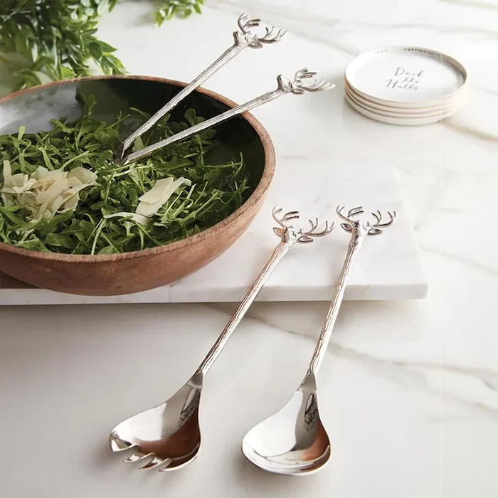Silver Stag Salad Server – Set of 2