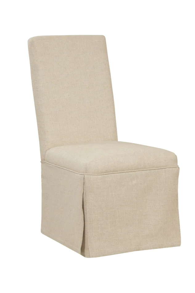 Skirted Parsons – Slip Cover Parsons Chair – Gray