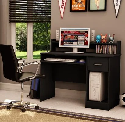 Small Desk in Solid Black – South Shore Furniture – 7270076C