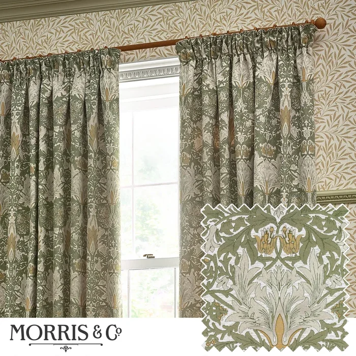 SNAKESHEAD 117X182 PENCIL PLEAT CURTAINS SUNFLOWER/STONE