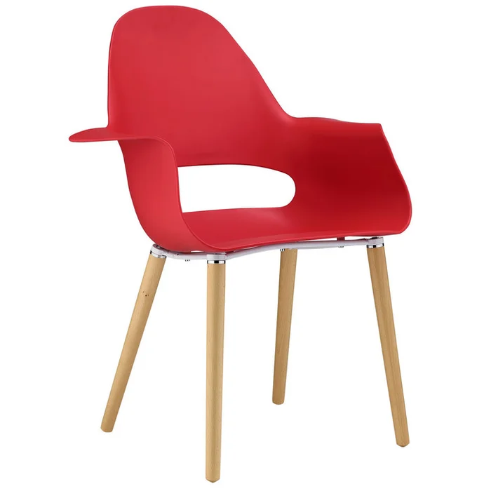 Soar Dining Armchair, Red Plastic