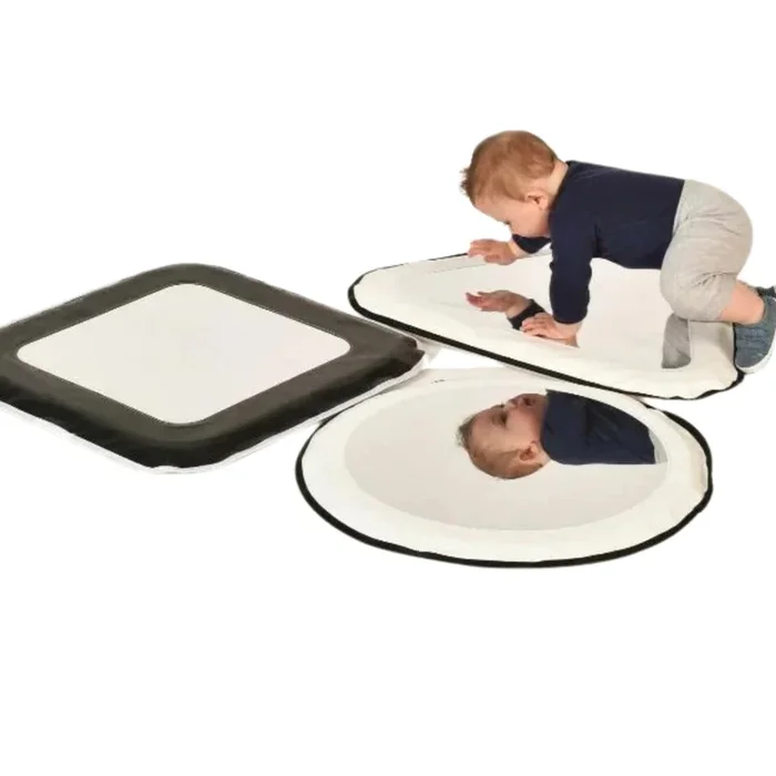Soft Play Mirror Shapes Black & White