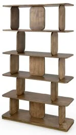 Solid Mango Wood Mesquite Bookcase