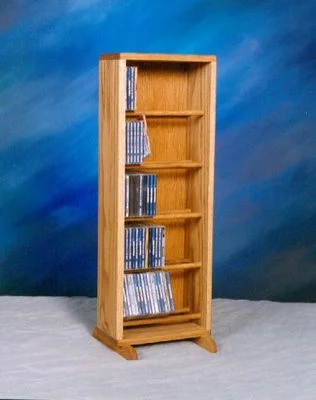 Solid Oak 130 CD Multimedia Storage Cabinet – 506-12