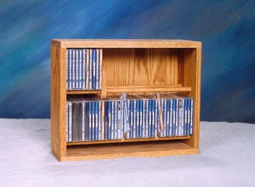 Solid Oak 84 CD Multimedia Storage Cabinet – 206-18