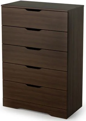 South Shore Holland Contemporary Drawer Chest in Mocha – 3379035