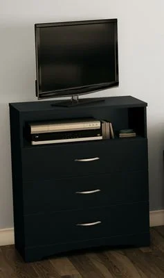 South Shore Step One Media Chest in Black – 3107023