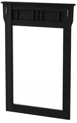 South Shore Tryon Traditional Mirror in Black Oak – 3747146