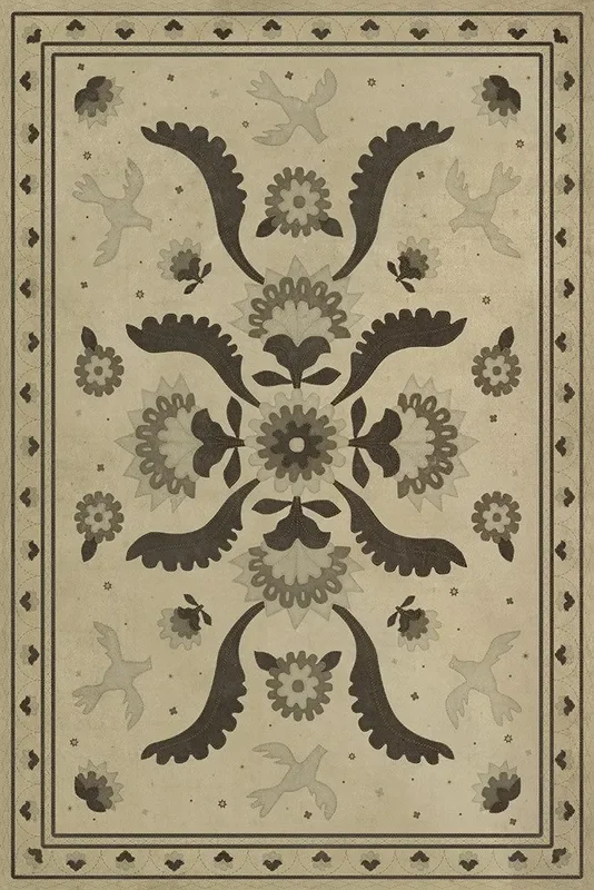 Spicher and Company Williamsburg APPLIQUE With Joy We Strung Vinyl Mat