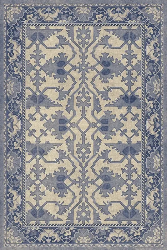 Spicher and Company WILLIAMSBURG Lotto Ushak Light Breeze Vinyl Mat