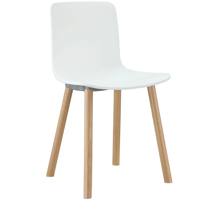 Sprung Dining Side Chair in White