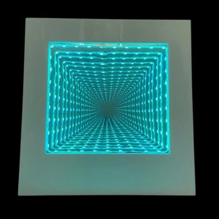 Square Infinity Mirror – Light Colour Changing – Rechargeable
