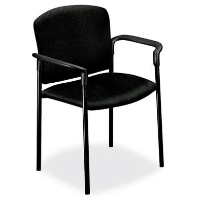Stacking Chair w/Arms – Black 2 Count- HON4071NT10T