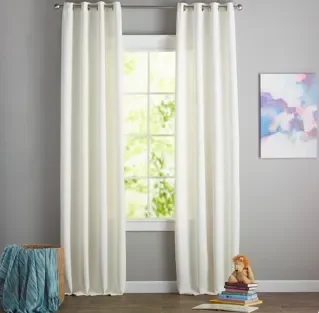Stanton Solid Room Darkening Thermal Grommet Curtain Panels (Set of 2) White JS131