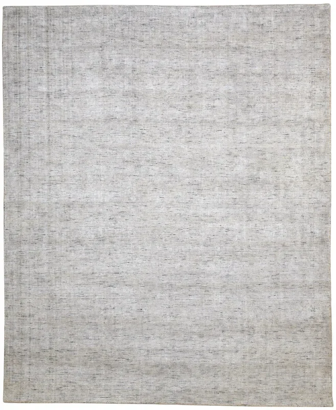 Stefanie 8′ X 10′ Rug Jute / Silk Grey Modern Hand Woven Scandinavian Solid