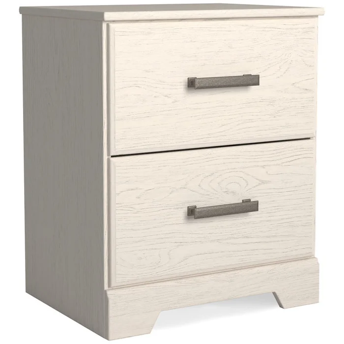Stelsie – White – Two Drawer Night Stand