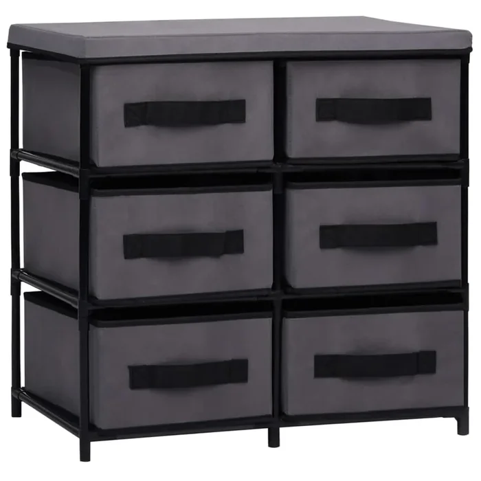Storage Cabinet With 6 Drawers 55X29X55 Cm Steel