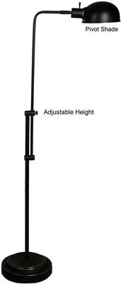 Stylecraft Adjustable Pharmacy Floor Lamp, Restoration Bronze