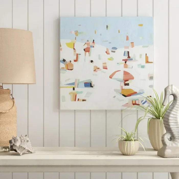 Summer Confetti III by Emma Scarvey – Wrapped Canvas Painting Print CA377